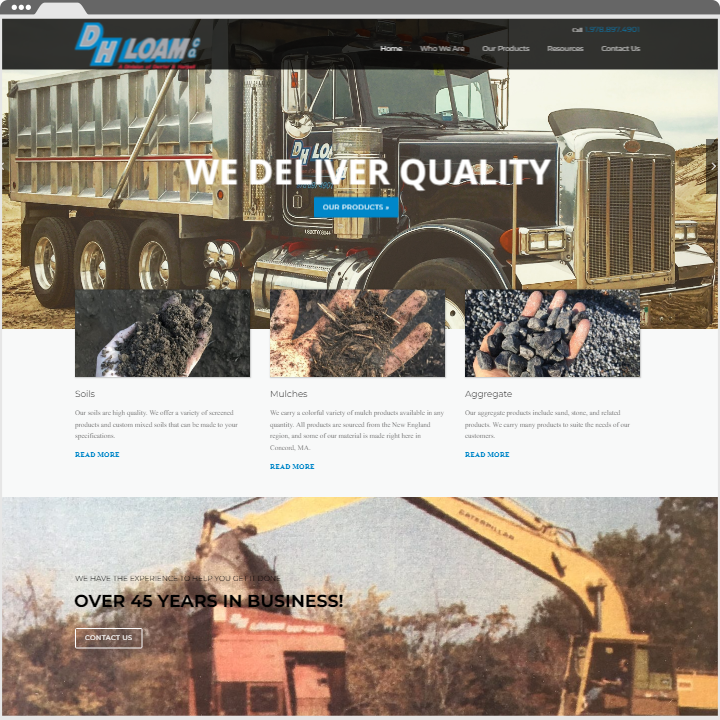 DHloam Homepage screenshot